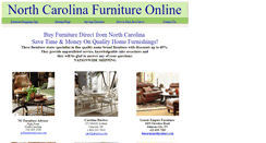 Desktop Screenshot of northcarolinafurnitureonline.com