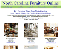 Tablet Screenshot of northcarolinafurnitureonline.com